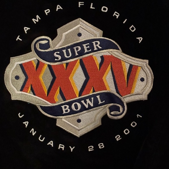 Super Bowl XXXV  Suede Jacket A Original Jeff Hamilton Product Jan.28,2001 SZ XL - Picture 5 of 5